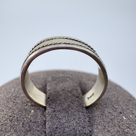 VTG Solid Sterling Silver 925 Braided Design Band Toe Ring Size 3.25 Fit - Picture 4 of 9
